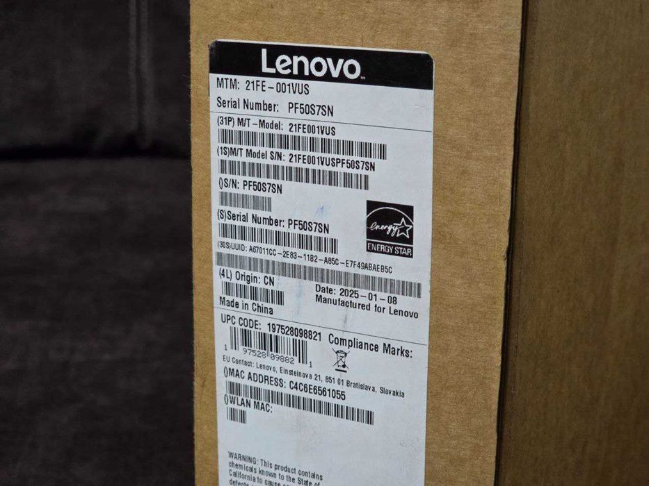 НОВИЙ ThinkPad P16v Gen1 (16" 4K / 7940HS/ 32 DDR5/ 1Tb SSD/ Ada 2000)