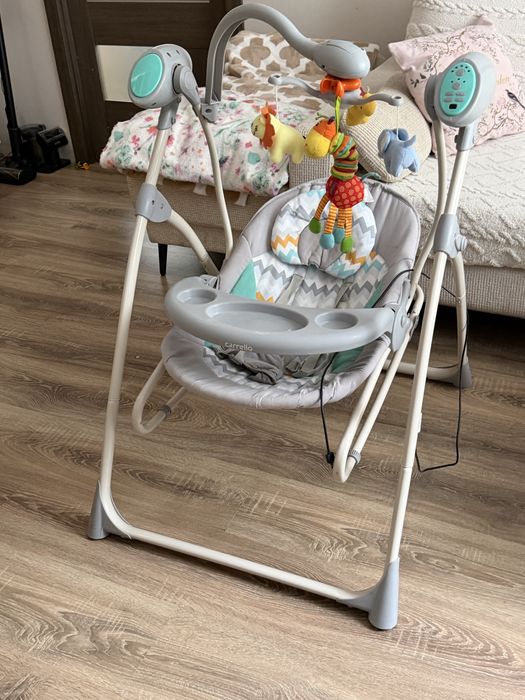 Крісло гойдалка Carrello Nanny 3в1 CRL-0005 Grey Wave