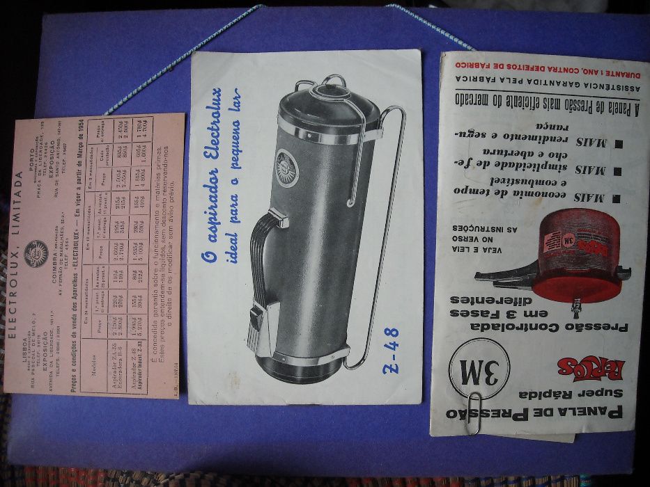 Varios catalogos instrucoes antigos Electrolux e Pertos