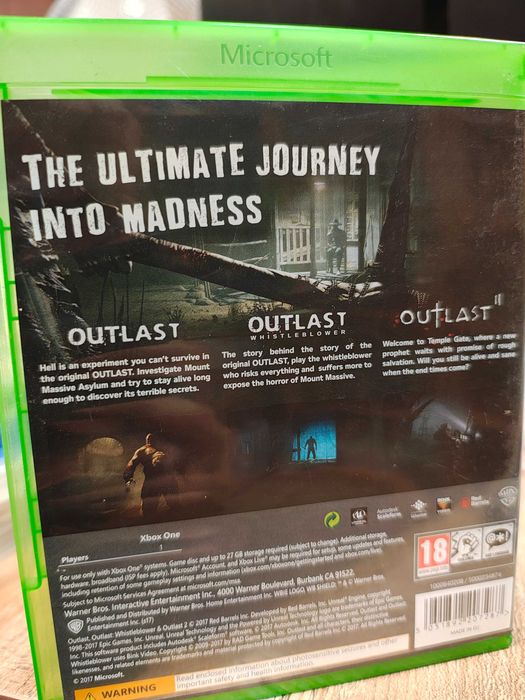 Outlast trinity Microsoft Xbox One Series X SklepRetroWWA