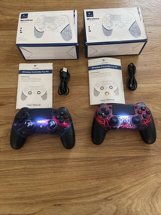 Бездротовий контролер ACE GAMER для PS4 і для ПК з RGB підсвіткою