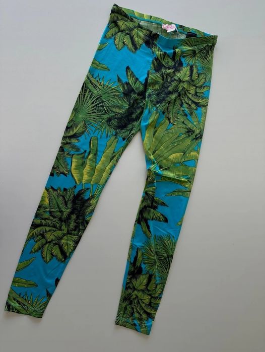 Versace komplet legginsy i spodnica jedwab i sweterek merino wool kasz