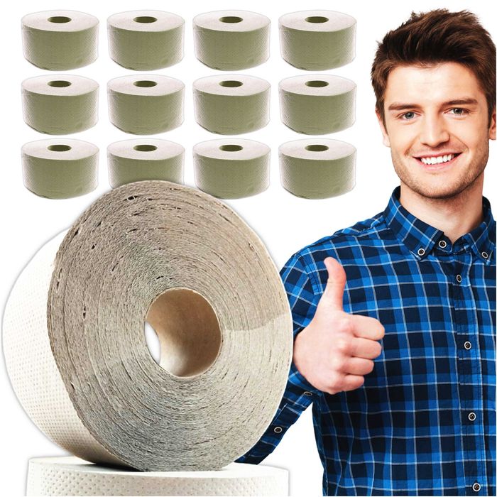 Papier toaletowy JUMBO 12szt makulatura duży 80m szary ekologiczny 1w