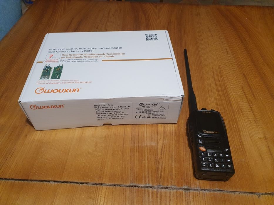 Wouxun KG-UV9K radiotelefon VHF/UHF + skaner 7-pasmowy 76-985MHz