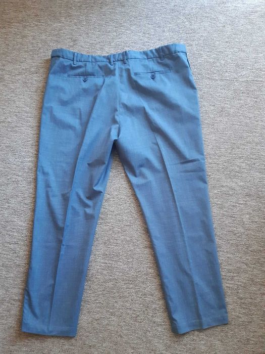 Spodnie w kant niebieskie pas 128cm(64)