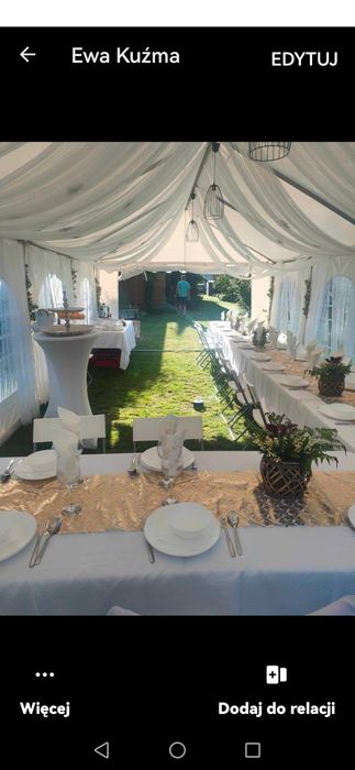 Namiot bankietowy, imprezowy