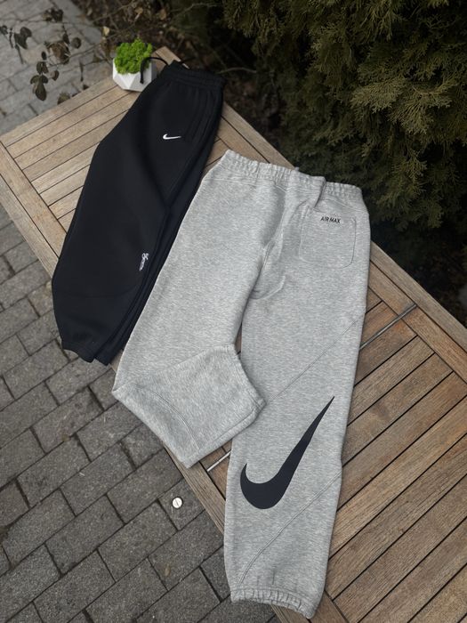 Штаны Nike x Supreme черные мужские широкі штани Найк Х Суприм