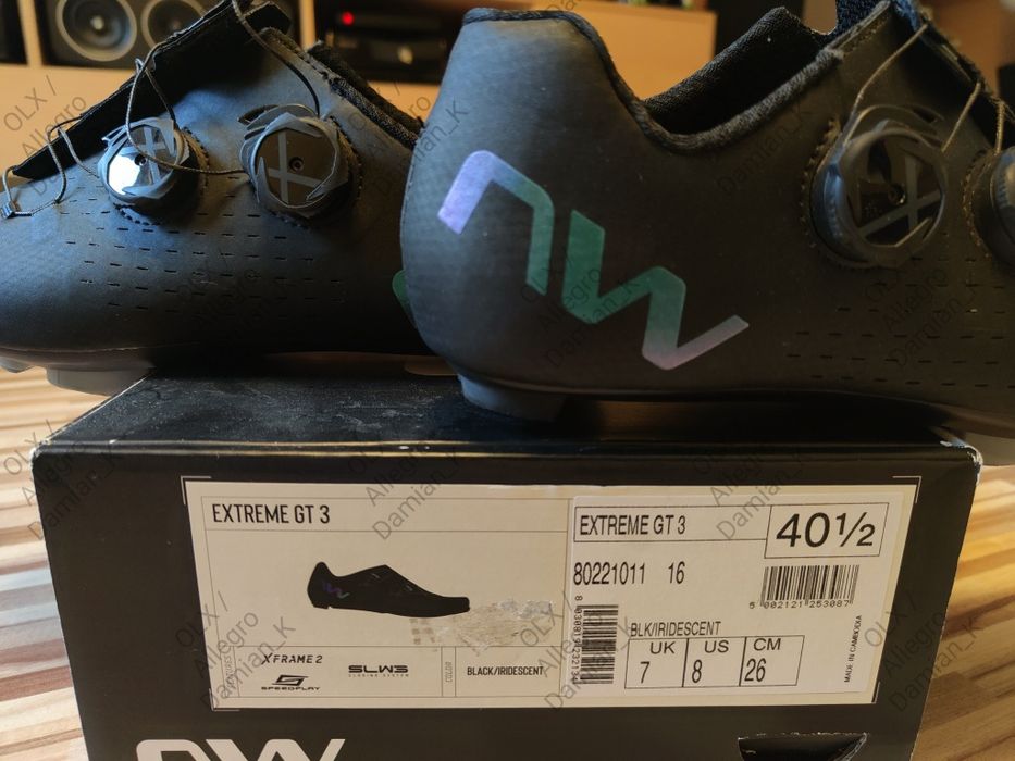 Northwave Extreme GT3 40,5 26 szosa szosowe spd-sl spdsl czarne