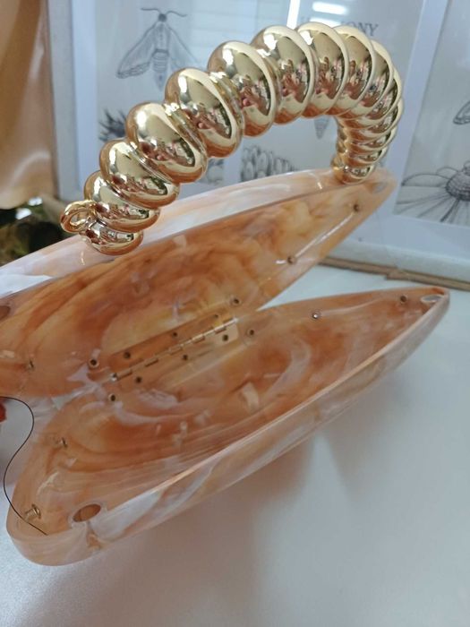 Torebka Wieczorowa - Akrylowa mozaikowa kopertówka