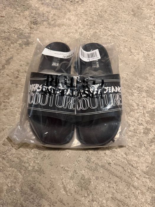 Versace Jeans Couture Slides Black
