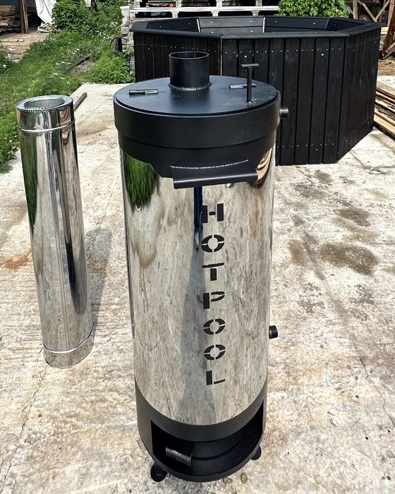 Нагреватель для бассейна на дровах с нержавеющей стали