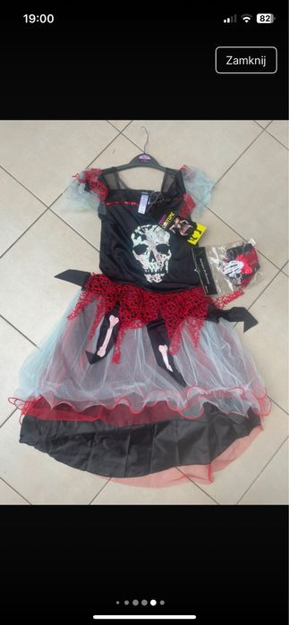 Kostium stroj roz.13/14 lat Kosciotrup Coco halloween