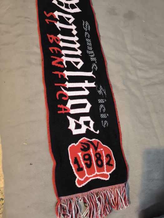 Cachecol diabos vermelhos Benfica futebol