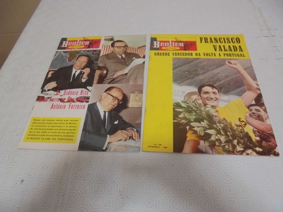 Lote de 22 revistas "O Benfica Ilustrado" anos 50-60 - Rara
