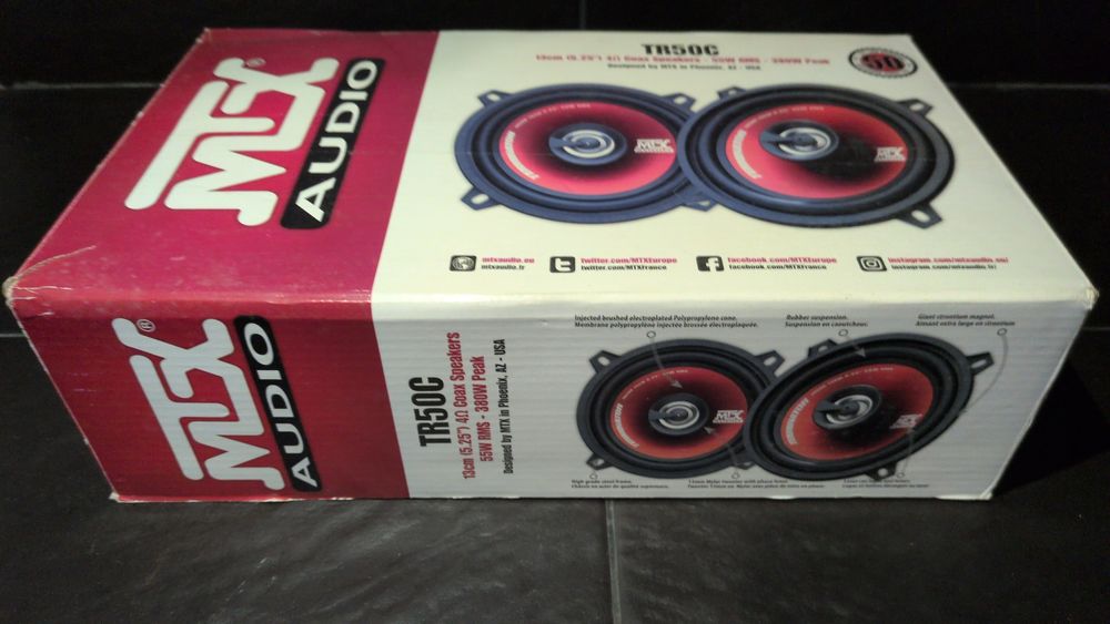 Colunas MTX TR50C novas na Caixa