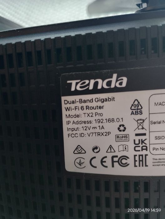 Router wifi Tenda TX2 Pro Dual -Band Gigabit 6, 5 G