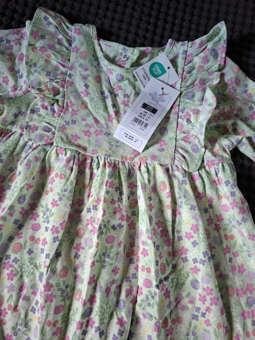 Sukienka w kwiatki cool club 92cm nowa z metką