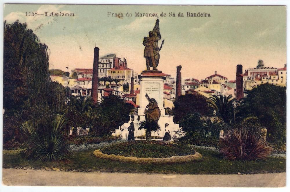 Lisboa – Praça Marquês Sá da Bandeira – Postal