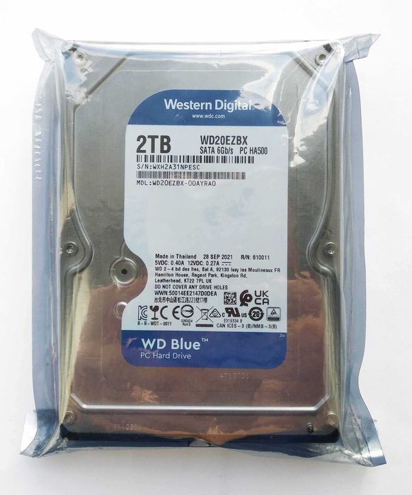 WD Blue 2TB 7200rpm EZBX SATA3 (Новый, в упaковке)