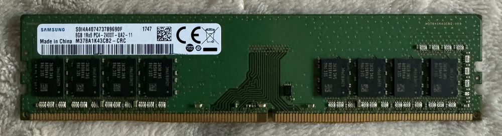 Memórias DDR4 DIMM 2400MHz de 8 GB – Kingston, SK hynix e Samsung