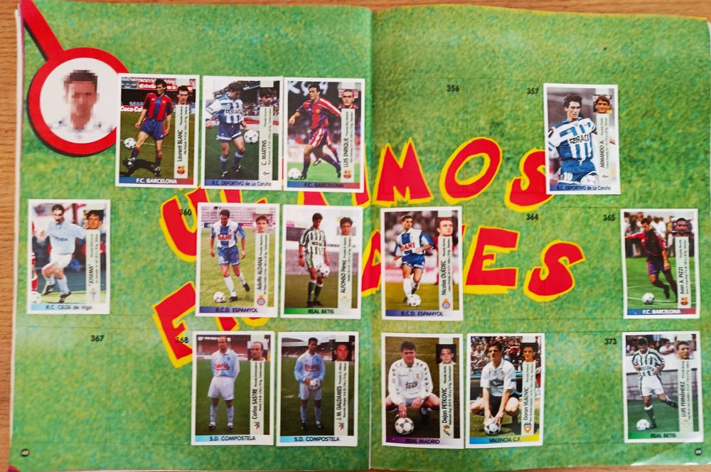 Caderneta cromos Panini 96-97 La Liga - Espanha