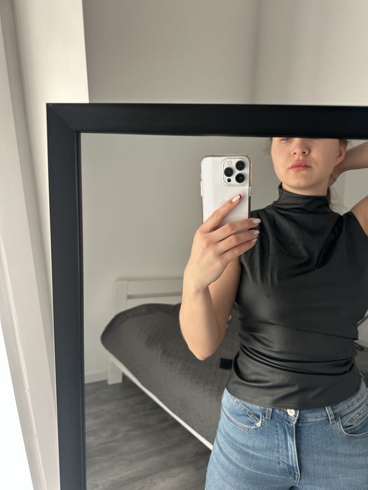 Шкіряний топ, розмір s