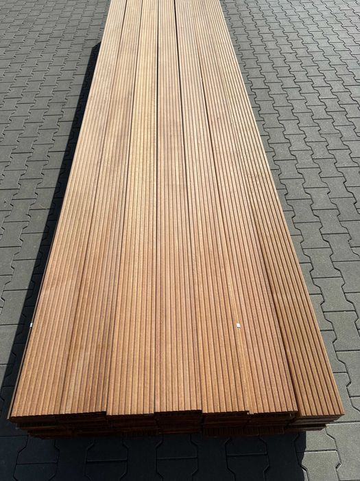Deska Tarasowa egzotyczna bangkirai Bangkiray ryflowana 25x145mm