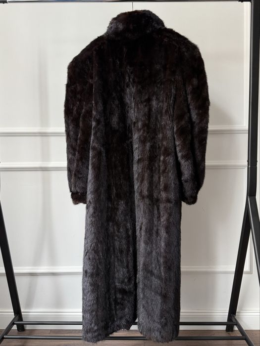 Płaszcz futro Saga Mink norki brązowe L