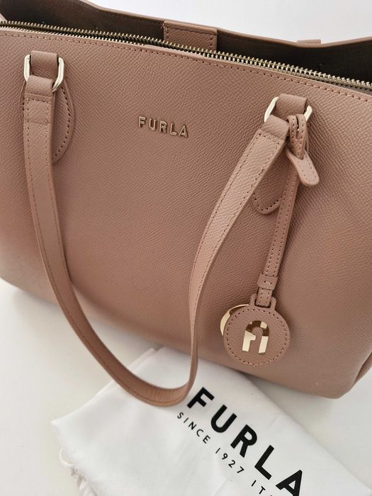 Mala Furla Minerva Tote L Nude Vitello Nova