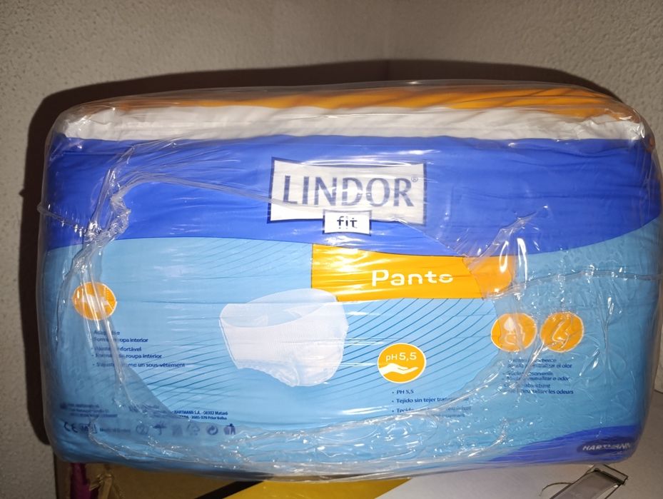 Cueca/fraldas incontinência