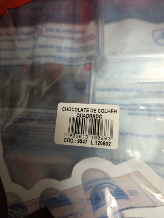 BWB chocolate de colher quadrado