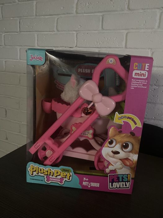 Візок з кошеням каталка коляска дитяча іграшка