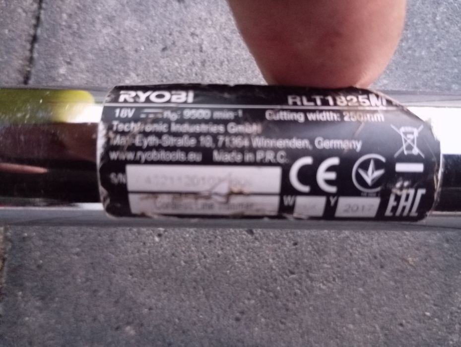Podkaszarka ryobi 18