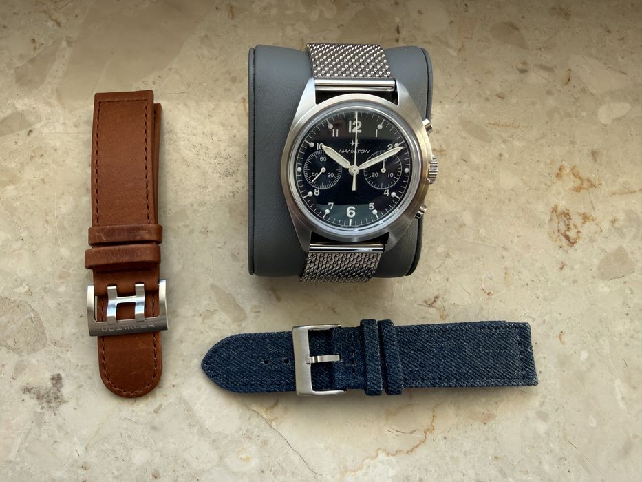 Hamilton Khaki Pilot Mechanical Chrono Full Set 2025 + gratisy! REZERWACJA