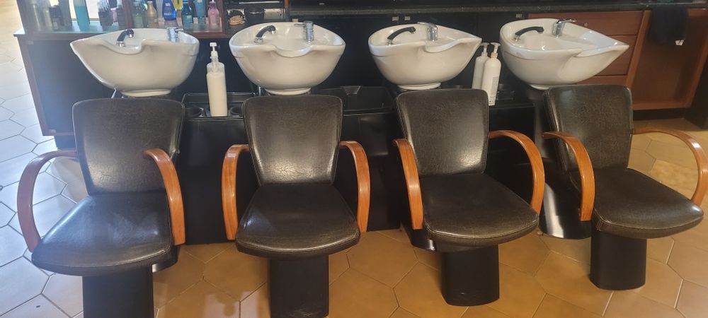 Rampas de  lavagem cabeleireiro