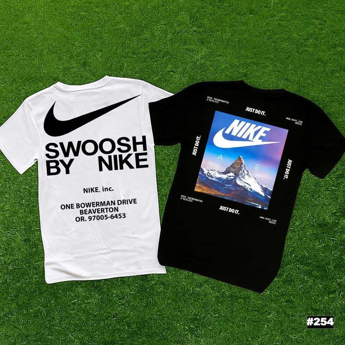 Футболка Nike Jordan Mountains • Найк Джордан Горы Чорна / Біла •  XS - XXL