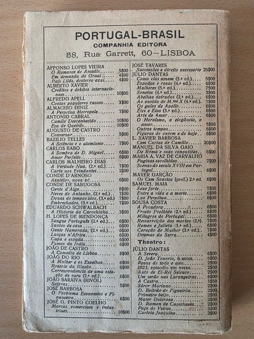Livro "Almas Penadas" de Henrique Lopes de Mendonça