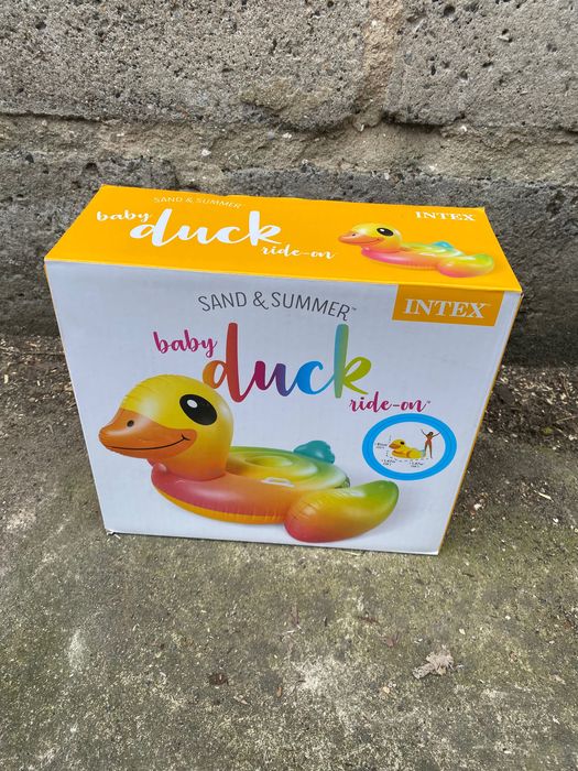 INTEX dmuchana duck kaczka gigant 147x147x81 cm dmuchaniec do pływania