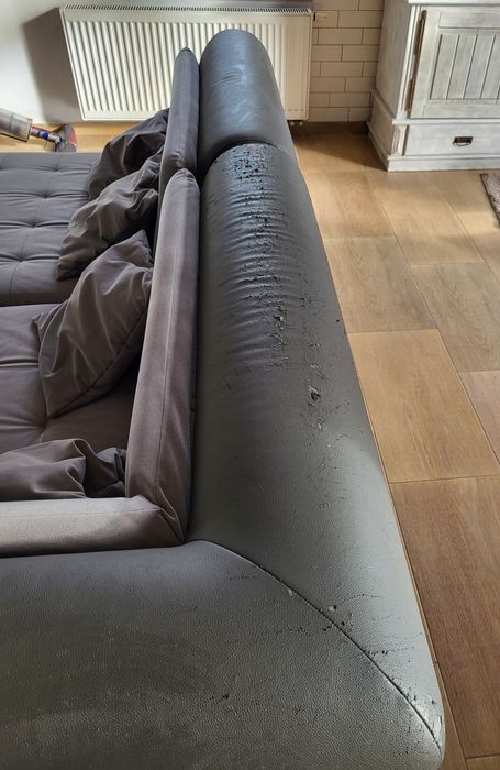 narożnik szary kanapa