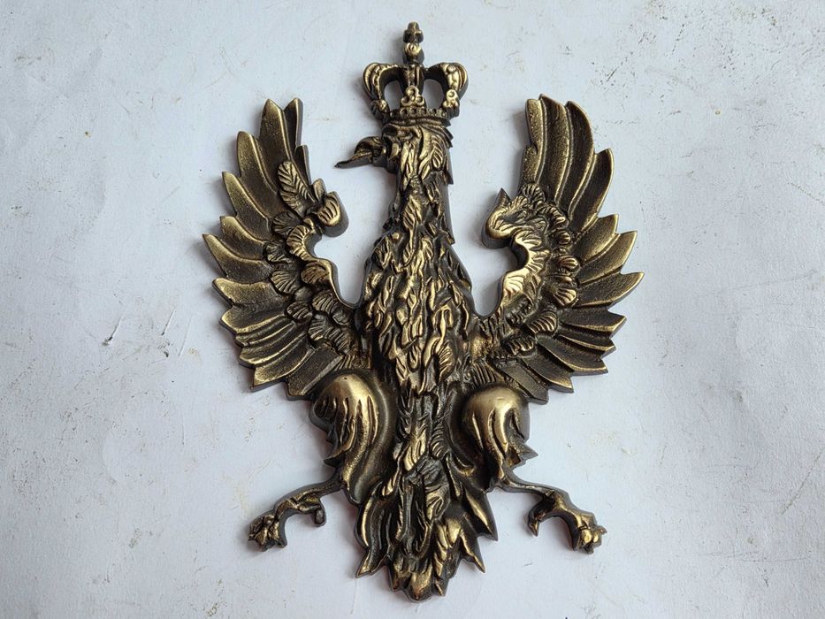 Orzeł Niepodległościowy 1918 rok, mosiądz (17 cm)
