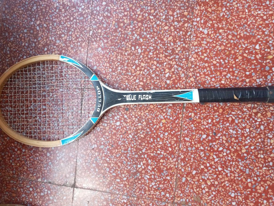 2 raquetes em madeira Dunlop antigas