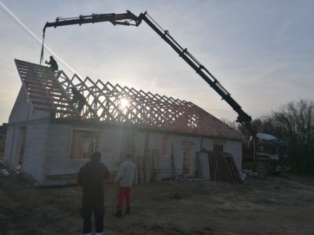 Dźwig, HDS, montaż hal, wiązary dachowe , stropy, transport maszyn