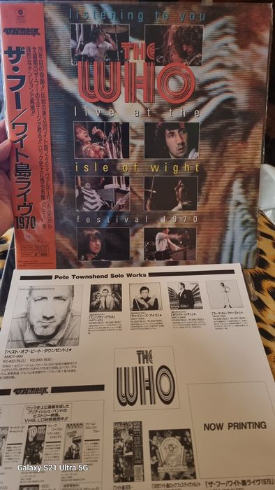 Laser disc,"The Who"/B.S.T.