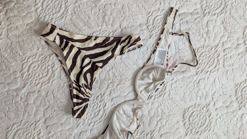 Biquíni padrão zebra