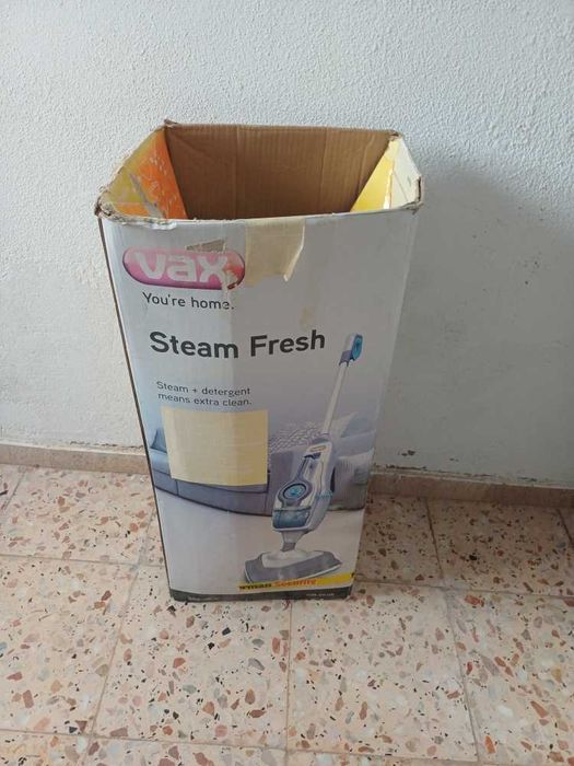 Limpador a Vapor / Vaporeta / Mopa a Vapor Vax (Rowenta) Steam Fresh Combi 2-em-1 S86-SF-C