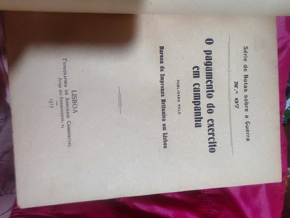 Livro “Série de Notas sobre a Guerra” (1917) – do nº 61 ao nº 98 (comp
