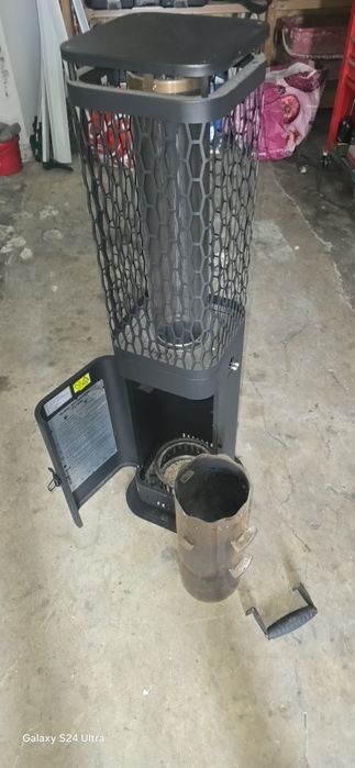 Aquecedor a pellets para exterior