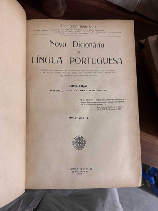 Livros Antigos - Dicionários e outros