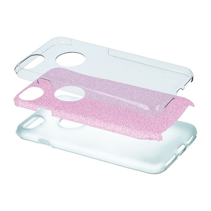 Nakładka Glitter 3w1 do iPhone 17 Pro Max 6,9" / 18 Pro Max 6,9" różow