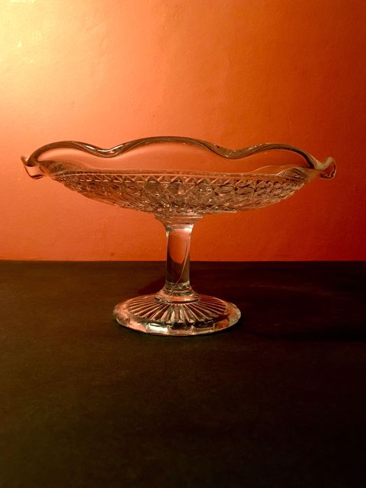 FRUTEIRA de VIDRO - século XX - 20 x 11,5 cm/s